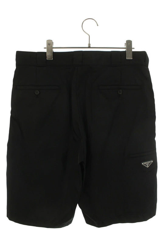PRADA Re-Nylon Triangle Logo Shorts Black Size 34