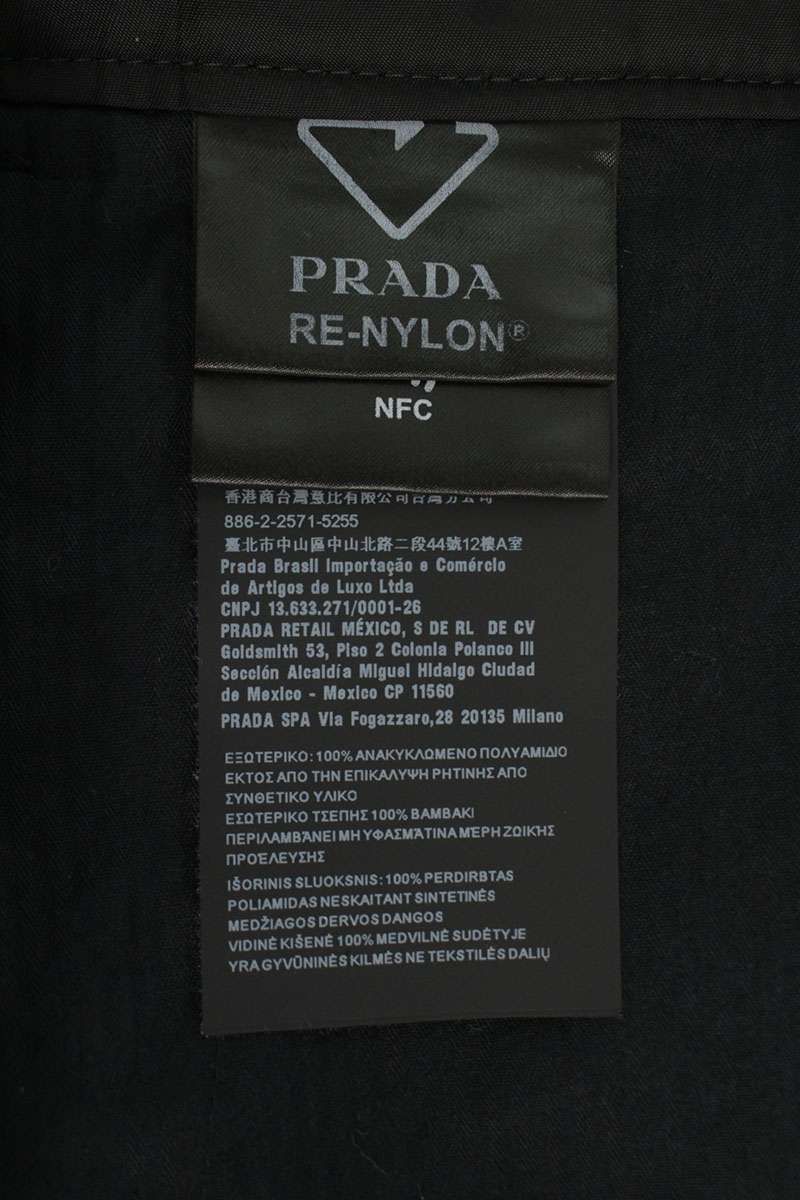 PRADA Re-Nylon Triangle Logo Shorts Black Size 34