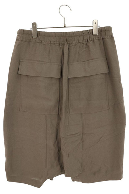 Rick Owens Viscose Sarouel Shorts Beige Size 50