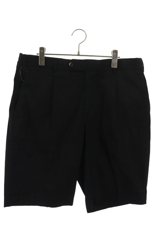 PT TORINO Cotton Flat-Front Drawstring Shorts Black Size 38