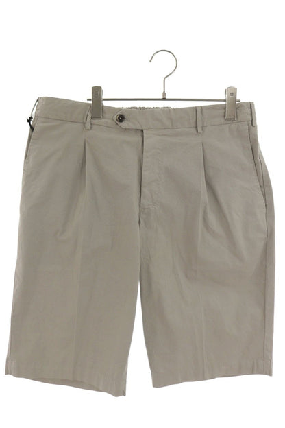 PT TORINO Cotton Flat-Front Drawstring Shorts Gray Size 38