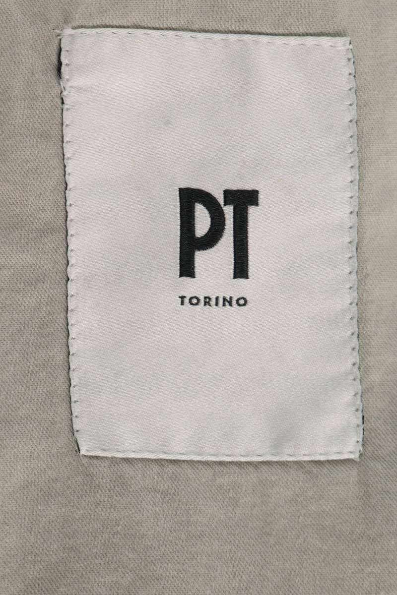 PT TORINO Cotton Flat-Front Drawstring Shorts Gray Size 38