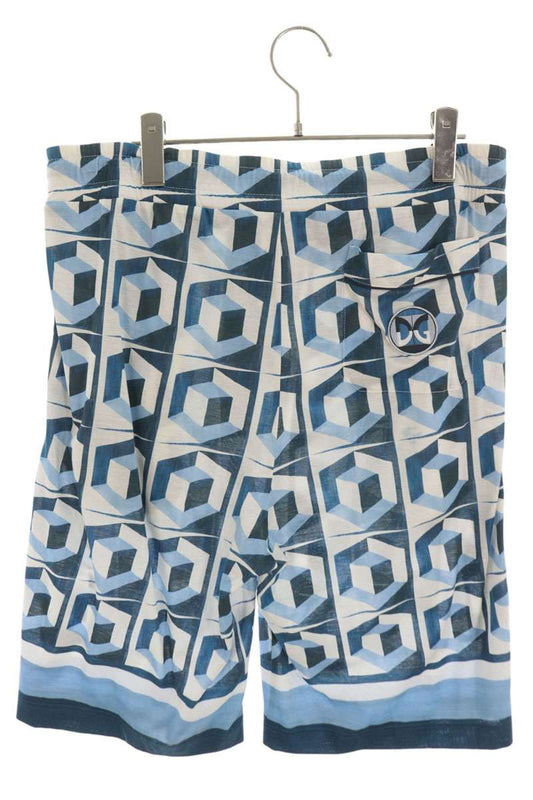 DOLCE & GABBANA Blue/White All-Over Print Shorts Size 34