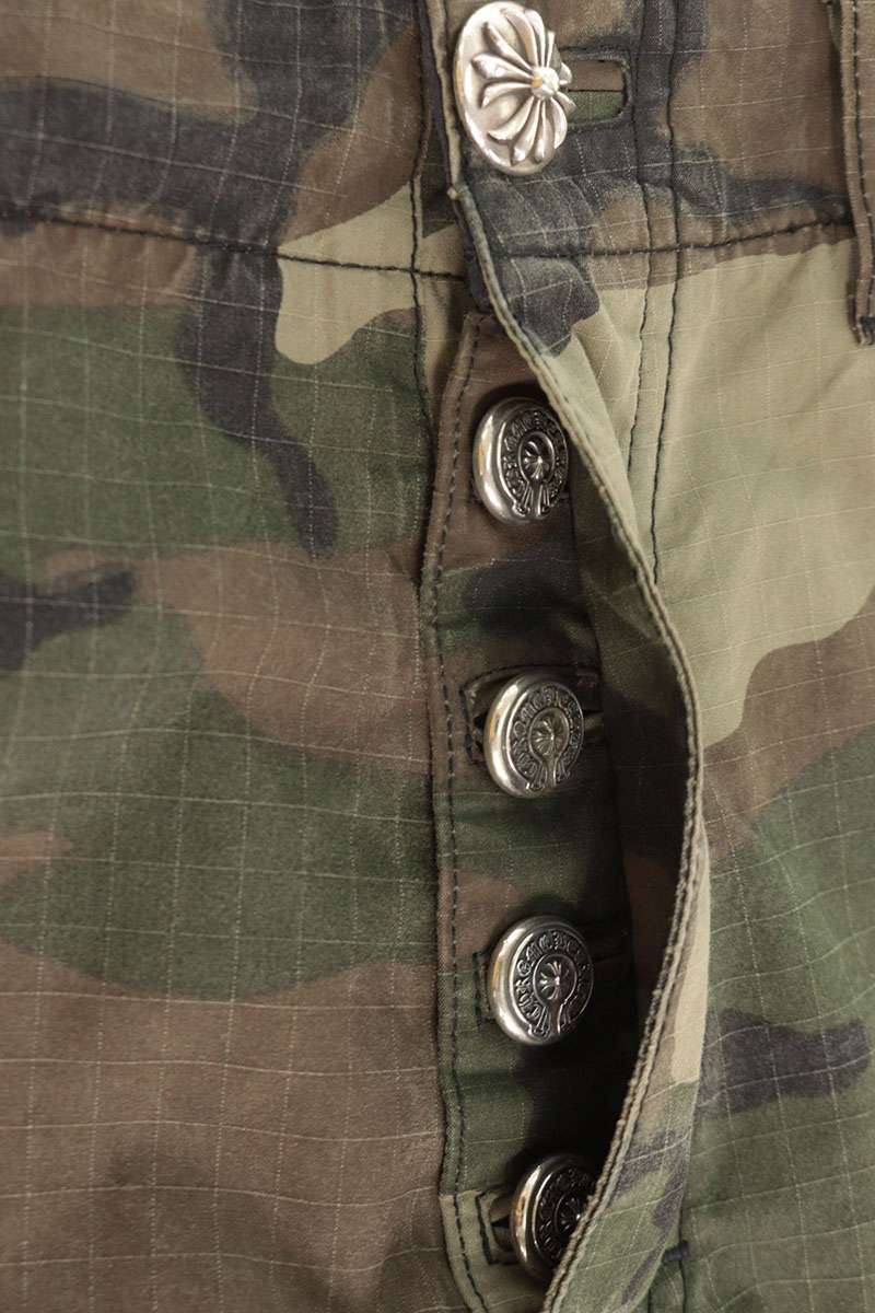 Chrome Hearts DEVIL DOG Camo Cross Shorts Multi Size 32