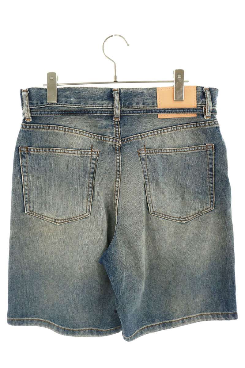 ACNE STUDIOS Washed Distressed Denim Shorts Indigo Size 29