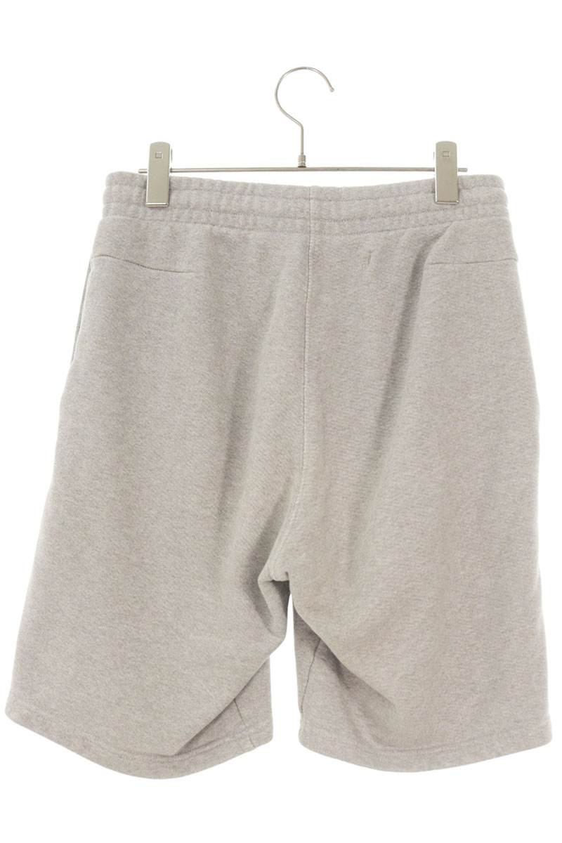 OFF-WHITE Logo Print Cotton Sweat Shorts Gray Size S