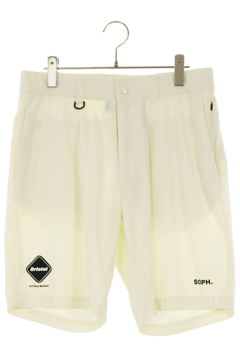 F.C.R.B. White Logo Patch Shorts Size 32