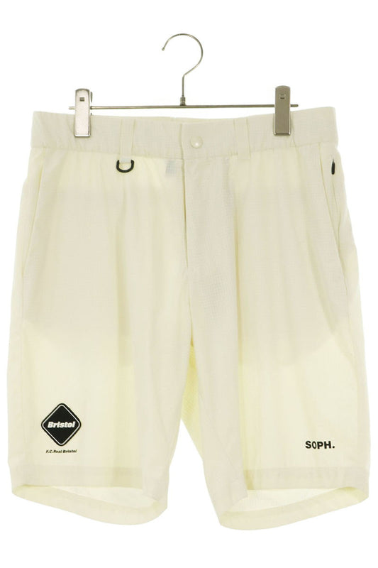F.C.R.B. White Logo Patch Shorts Size 32