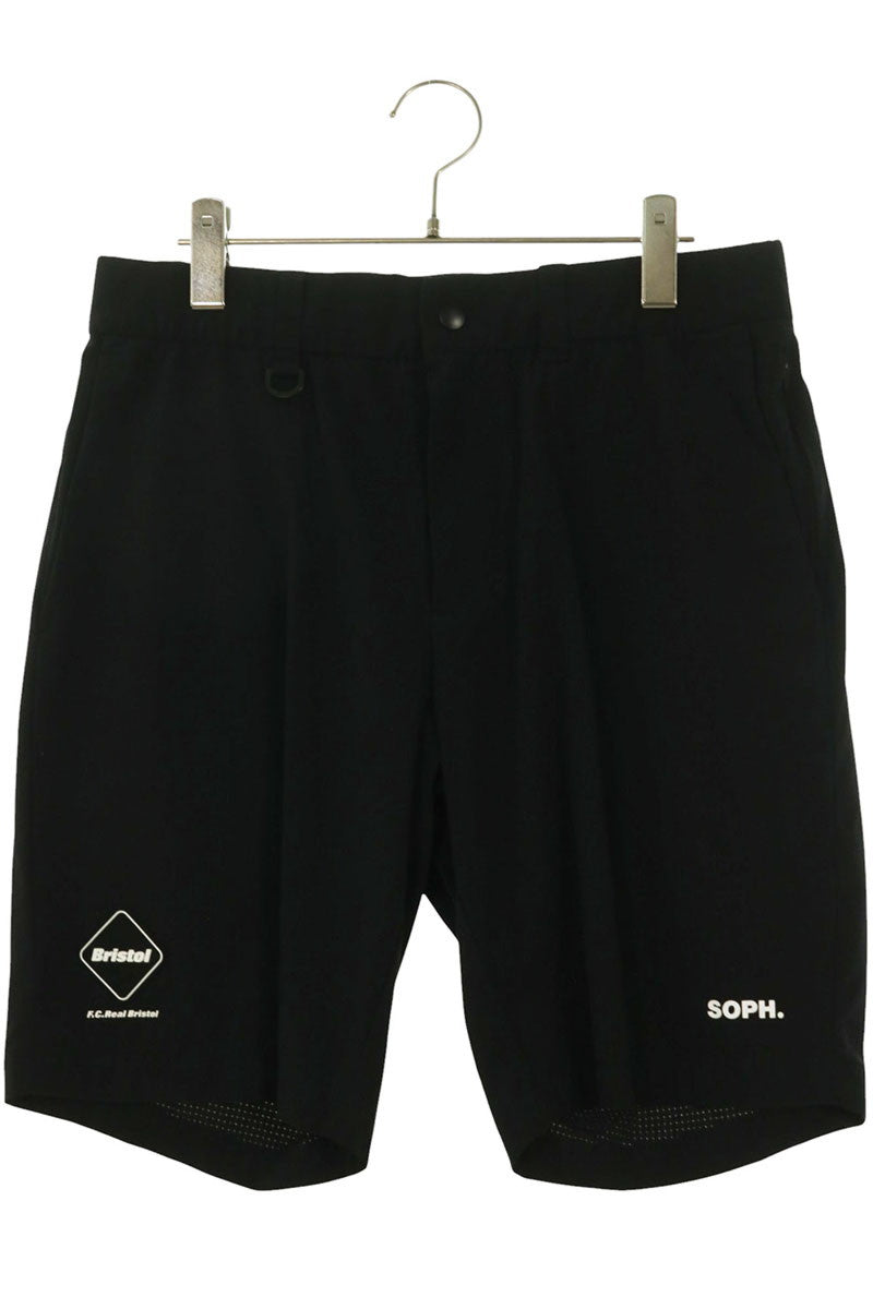 F.C.R.B. Black Logo Patch Shorts Size 32