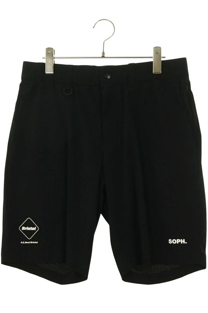 F.C.R.B. Black Logo Patch Shorts Size 32