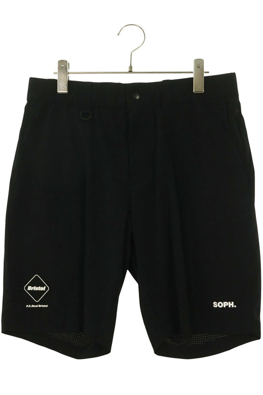F.C.R.B. Black Logo Patch Shorts Size 32