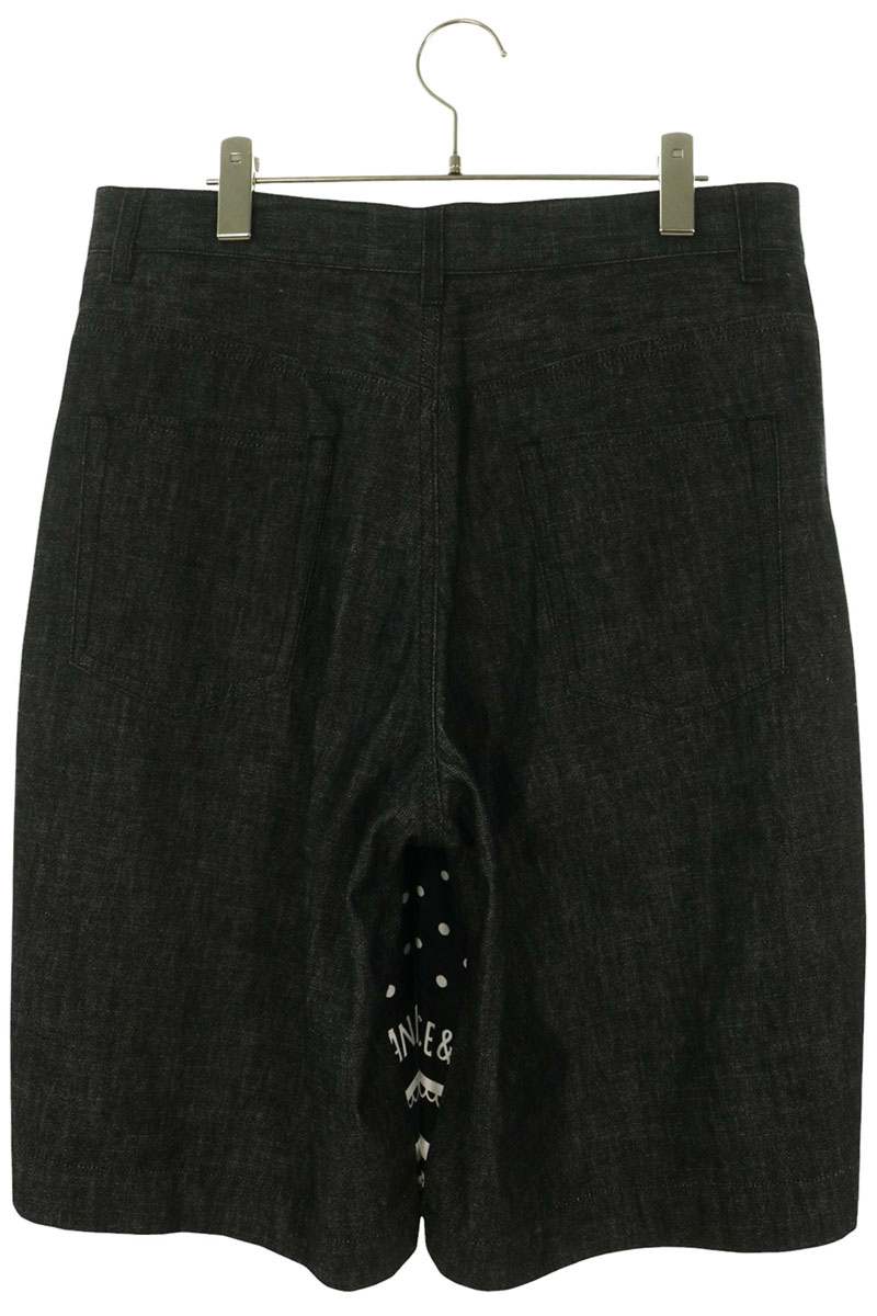 DOLCE & GABBANA 25SS Silk Panel Shorts Black Size 33