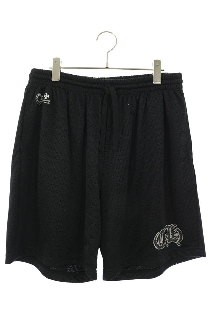 Chrome Hearts MESH VARSITY SHORTS CH Print Black Size 36