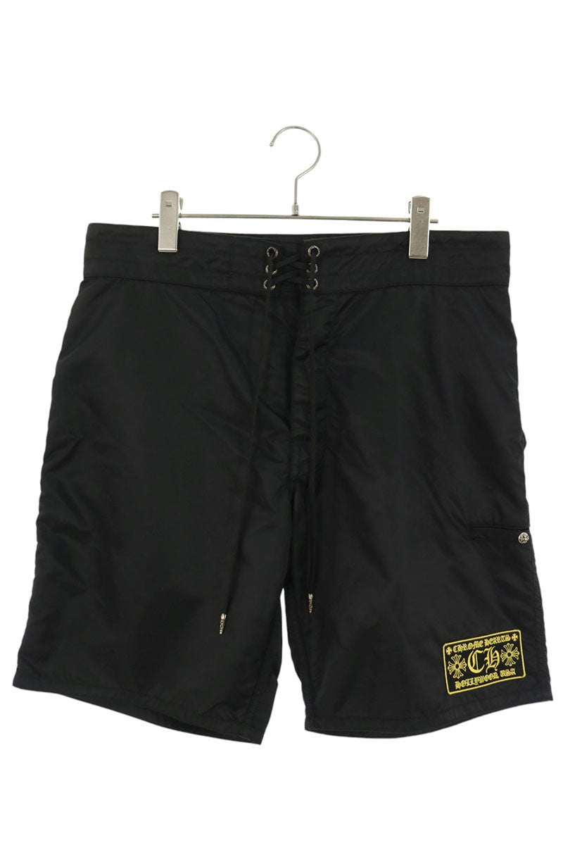 Chrome Hearts CH Patch Nylon Button-Fly Shorts Size 32