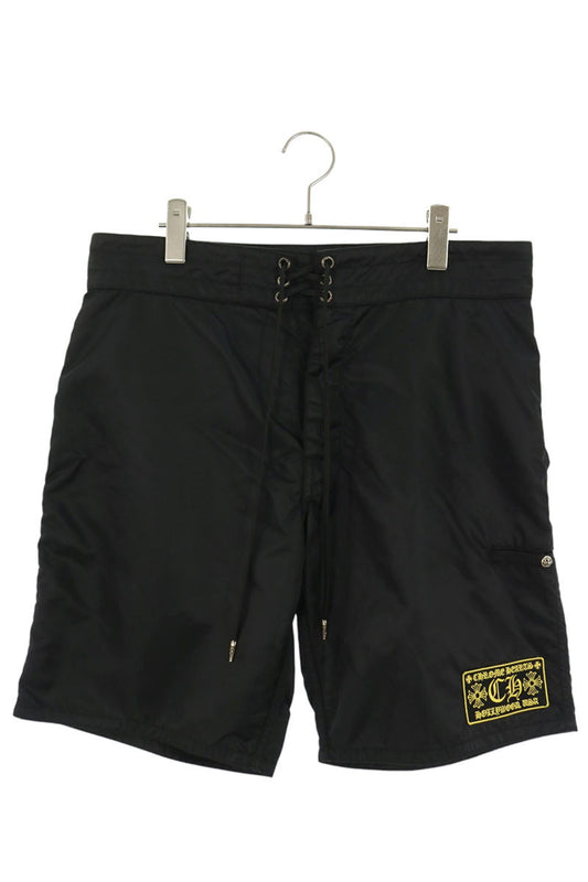 Chrome Hearts CH Patch Nylon Button-Fly Shorts Size 32