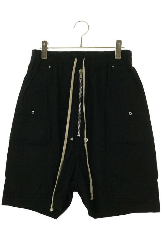 Rick Owens Cotton Blend Cargo Bela Shorts Black Size 46
