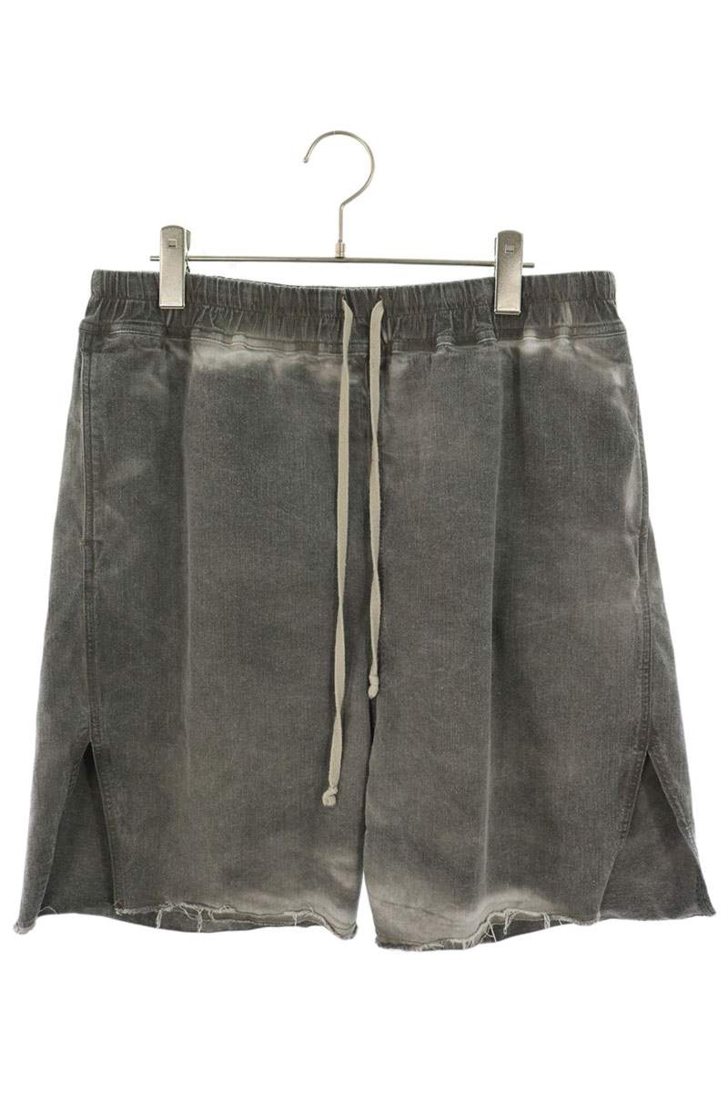 Rick Owens Cotton Blend Long Boxers Shorts Gray Size 50