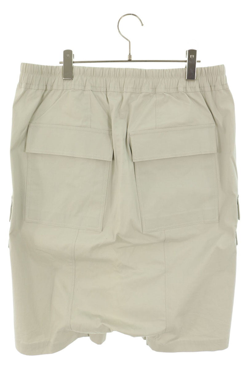 Rick Owens Cargo Pods Drawstring Sarouel Shorts Gray Size 52