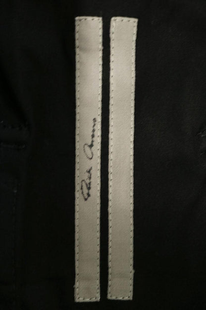 Rick Owens Cotton Blend Drawstring Pods Shorts Black Size 50