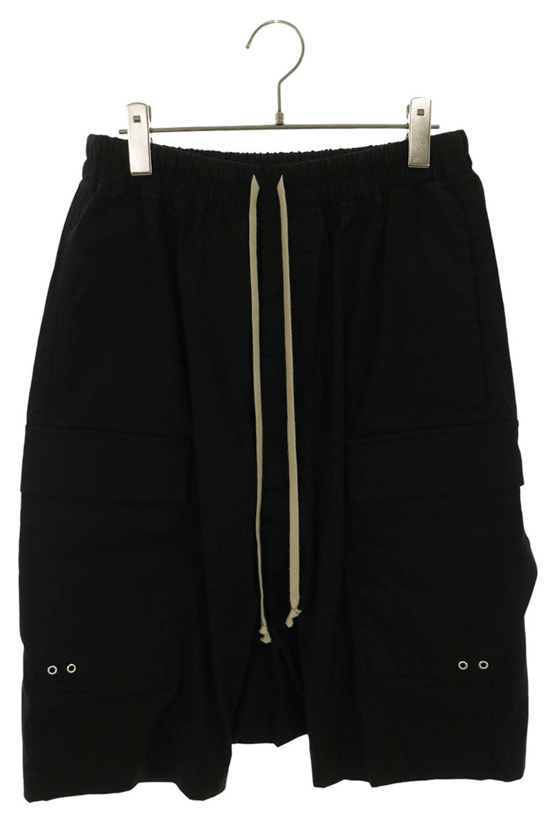 Rick Owens Cotton Blend Cargo Pods Shorts Black Size 48