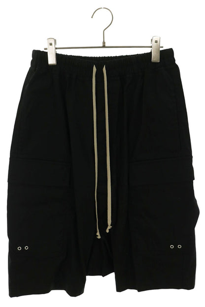 Rick Owens Cotton Blend Cargo Pods Shorts Black Size 48