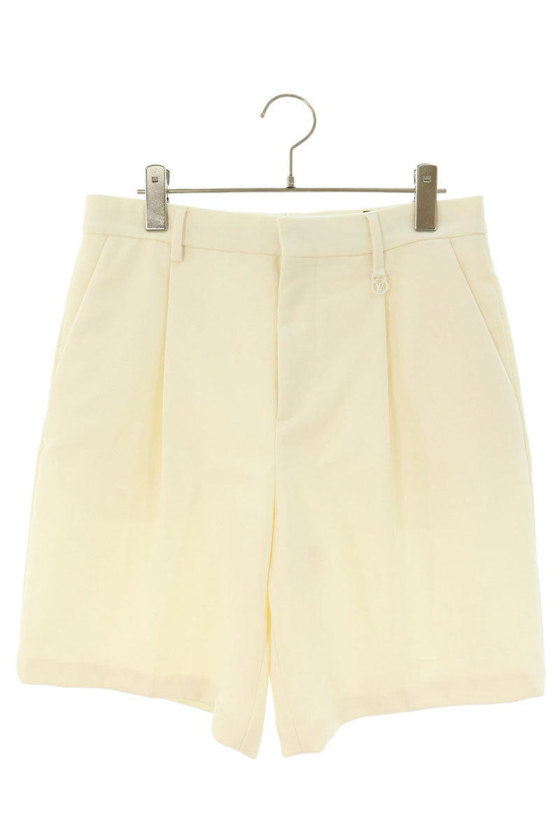 LOUISVUITTON Wool Blend Tailored Shorts White Size 36