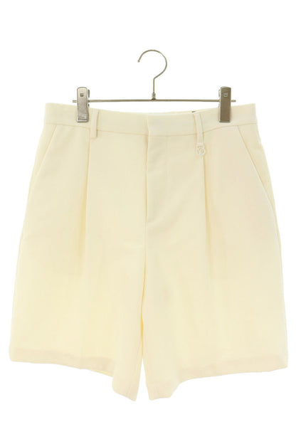 LOUISVUITTON Wool Blend Tailored Shorts White Size 36