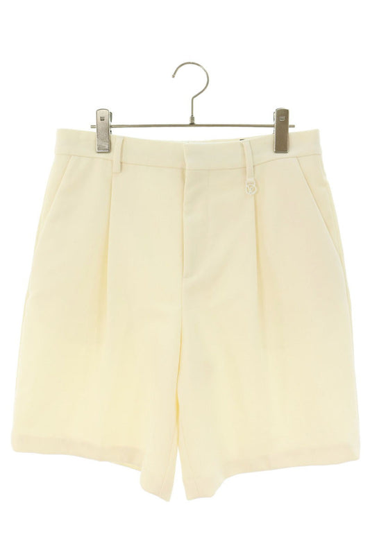LOUISVUITTON Wool Blend Tailored Shorts White Size 36