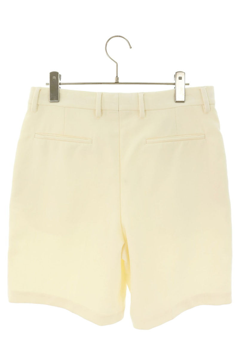 LOUISVUITTON Wool Blend Tailored Shorts White Size 36