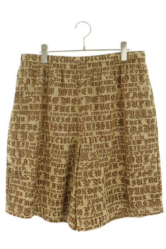 SUPREME 25SS Cities Jacquard Shorts Beige Size L