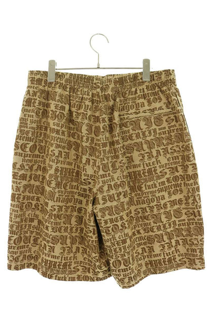 SUPREME 25SS Cities Jacquard Shorts Beige Size L