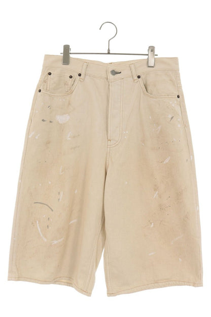 ACNE STUDIOS Loose Fit Distressed Denim Shorts Size 50