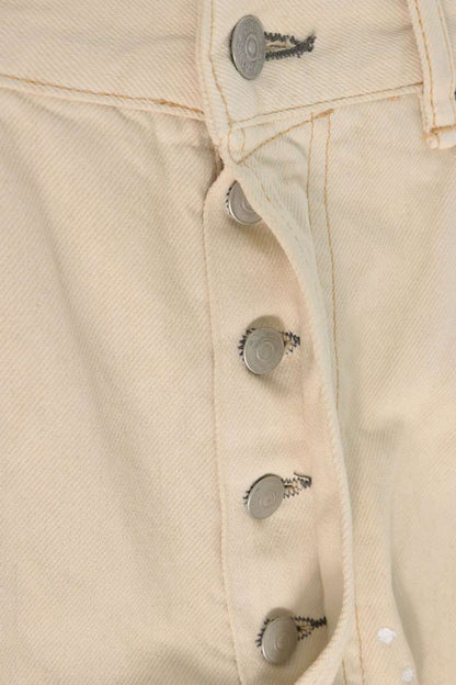 ACNE STUDIOS Loose Fit Distressed Denim Shorts Size 50
