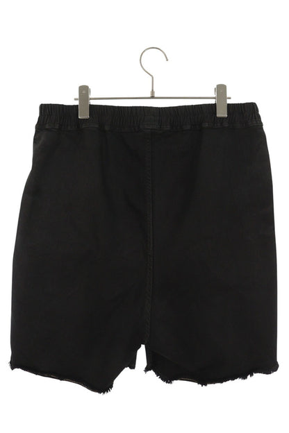 Rick Owens Long Boxer Cotton Blend Shorts Black Size 48