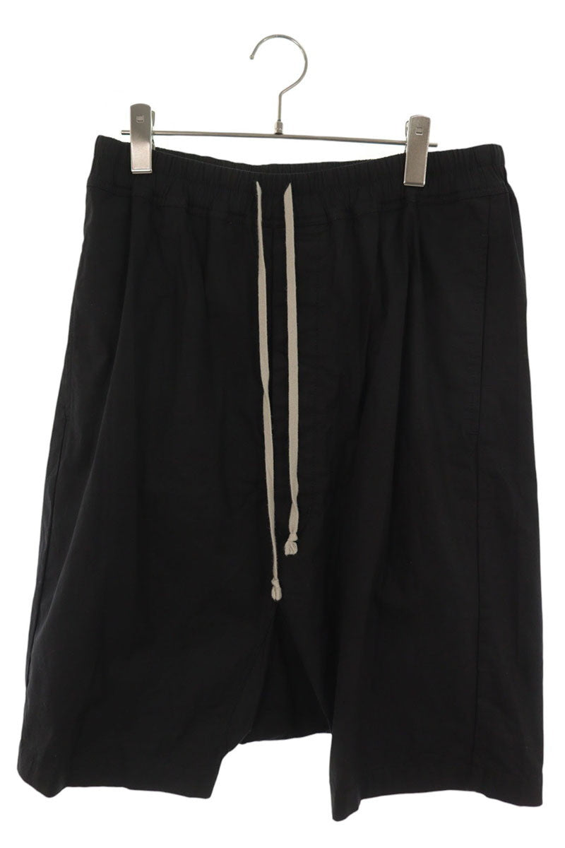 Rick Owens Pods Cotton Blend Shorts Black Size 50
