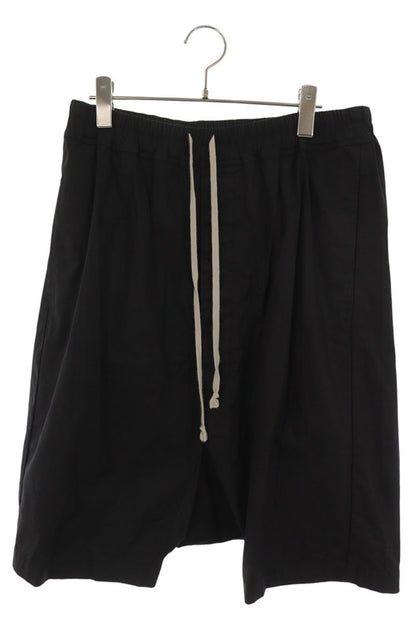 Rick Owens Pods Cotton Blend Shorts Black Size 50