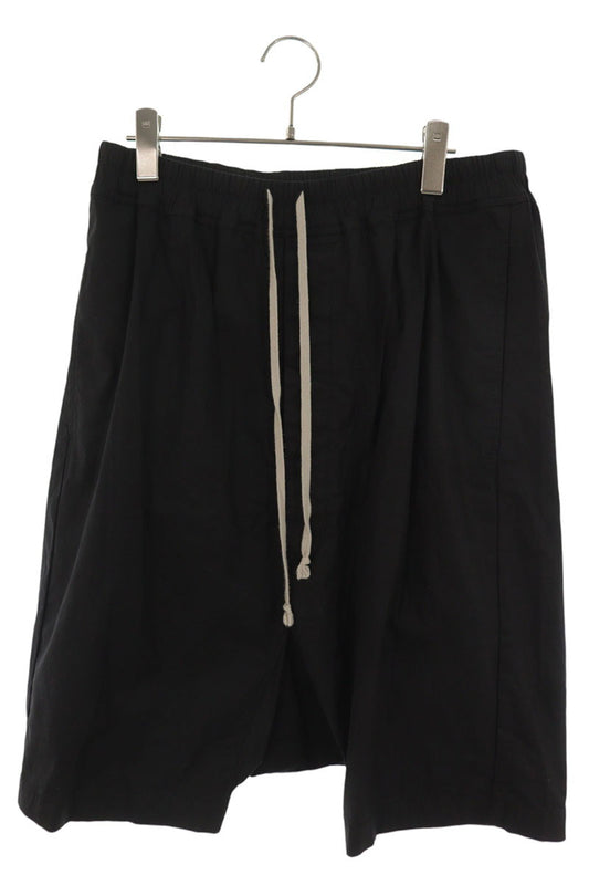 Rick Owens Pods Cotton Blend Shorts Black Size 50