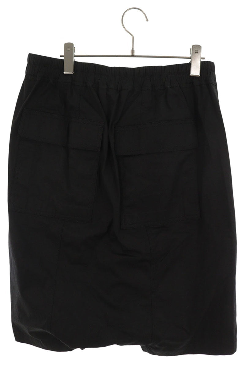 Rick Owens Pods Cotton Blend Shorts Black Size 50