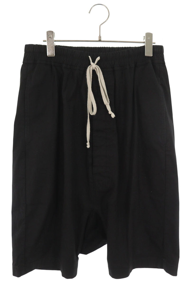 Rick Owens Pods Cotton Blend Shorts Black Size 46