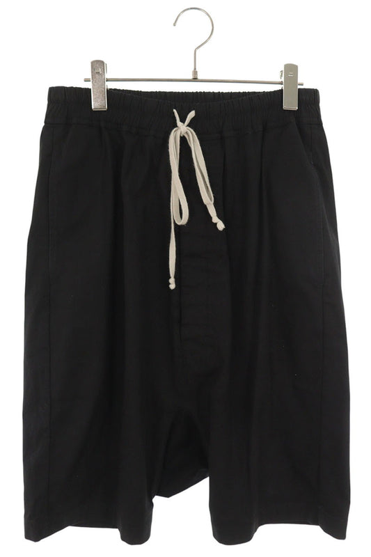 Rick Owens Pods Cotton Blend Shorts Black Size 46