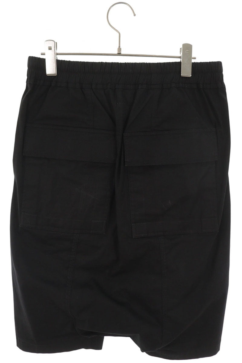 Rick Owens Pods Cotton Blend Shorts Black Size 46
