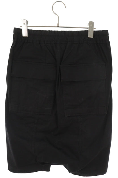 Rick Owens Pods Cotton Blend Shorts Black Size 46