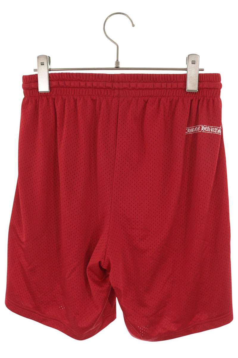 Chrome Hearts CH Print Mesh Varsity Shorts Red Size S