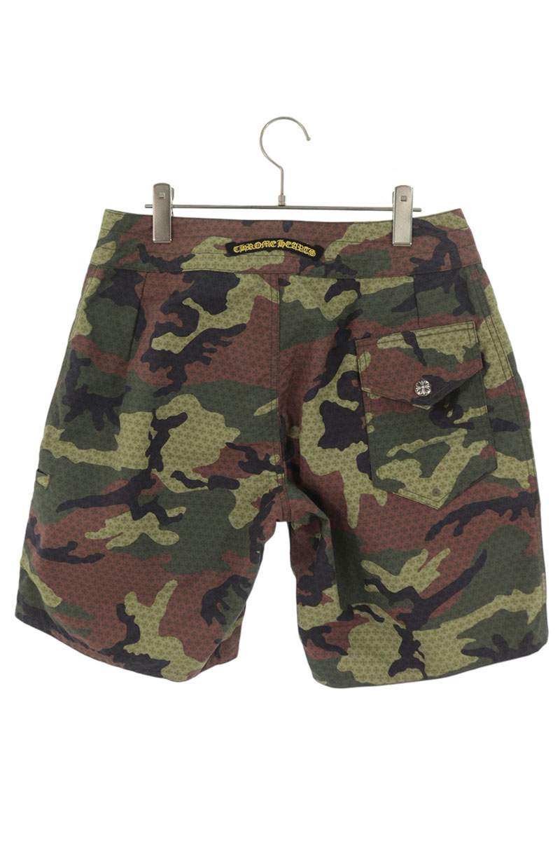 Chrome Hearts Camo Nylon Surf Britches Shorts Size 34