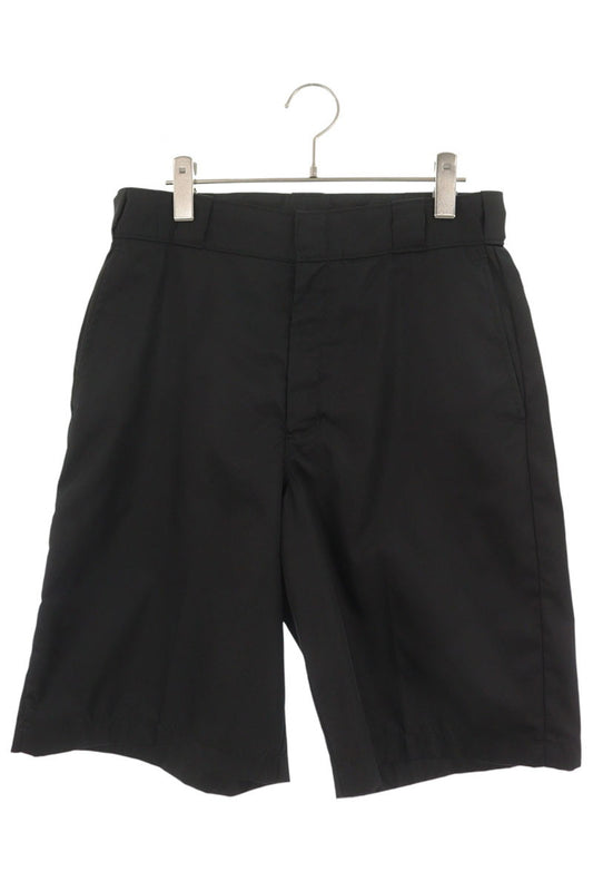 PRADA Nylon Triangle Plate Shorts Black Size 44