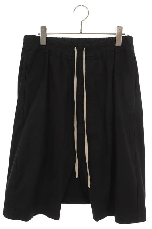 Rick Owens Pods Cotton Blend Shorts Black Size 48