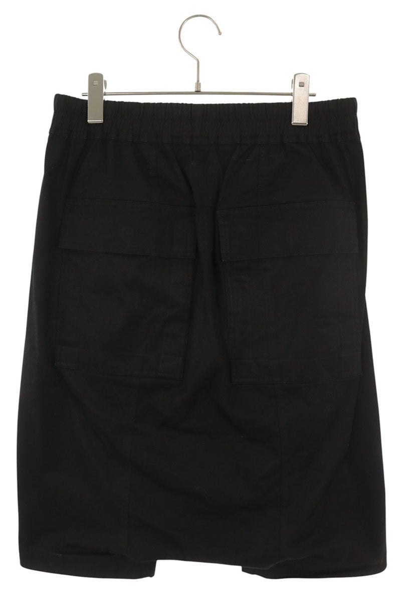 Rick Owens Pods Cotton Blend Shorts Black Size 48
