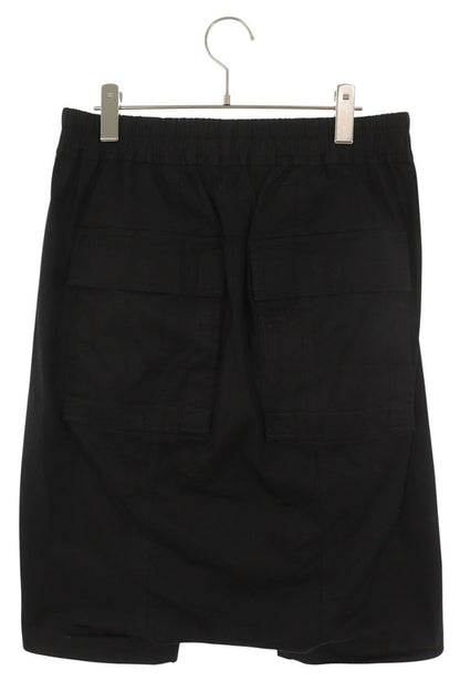 Rick Owens Pods Cotton Blend Shorts Black Size 48