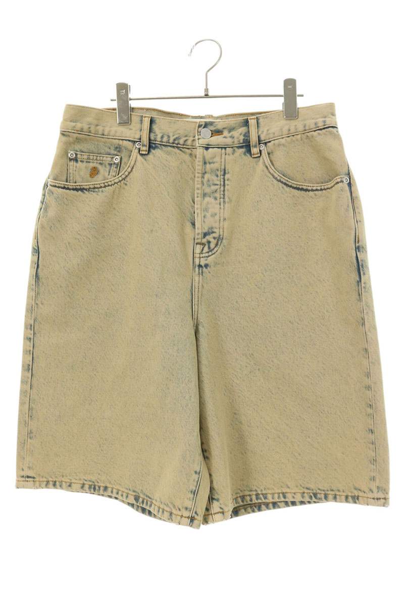 STUSSY 26SS Washed Indigo Denim Shorts Button Fly Size 32