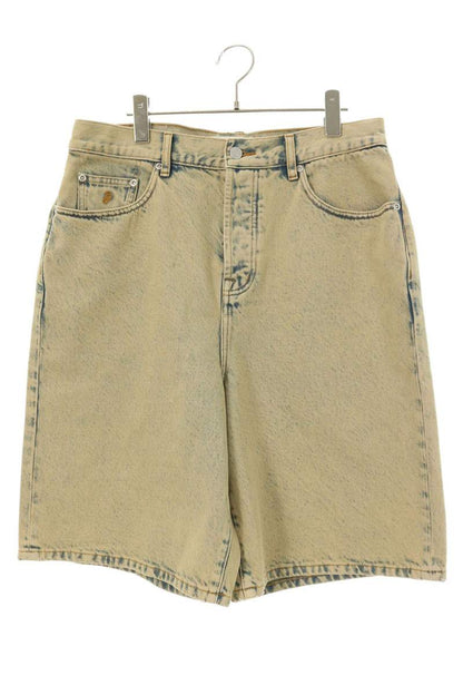 STUSSY 26SS Washed Indigo Denim Shorts Button Fly Size 32